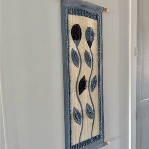 VINTAGE Hanhisalon Kutomo Oy handwoven wool tapestry